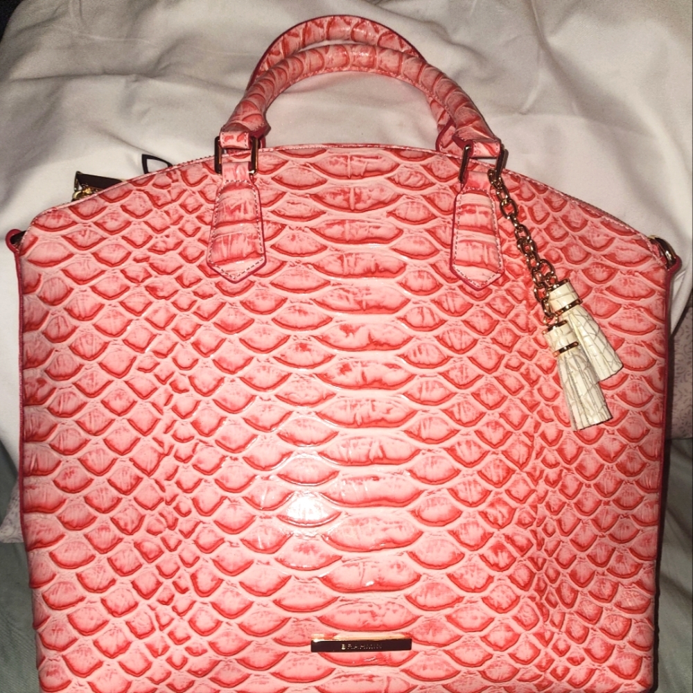 Brahmin Large Duxbury Pink Punch Bag